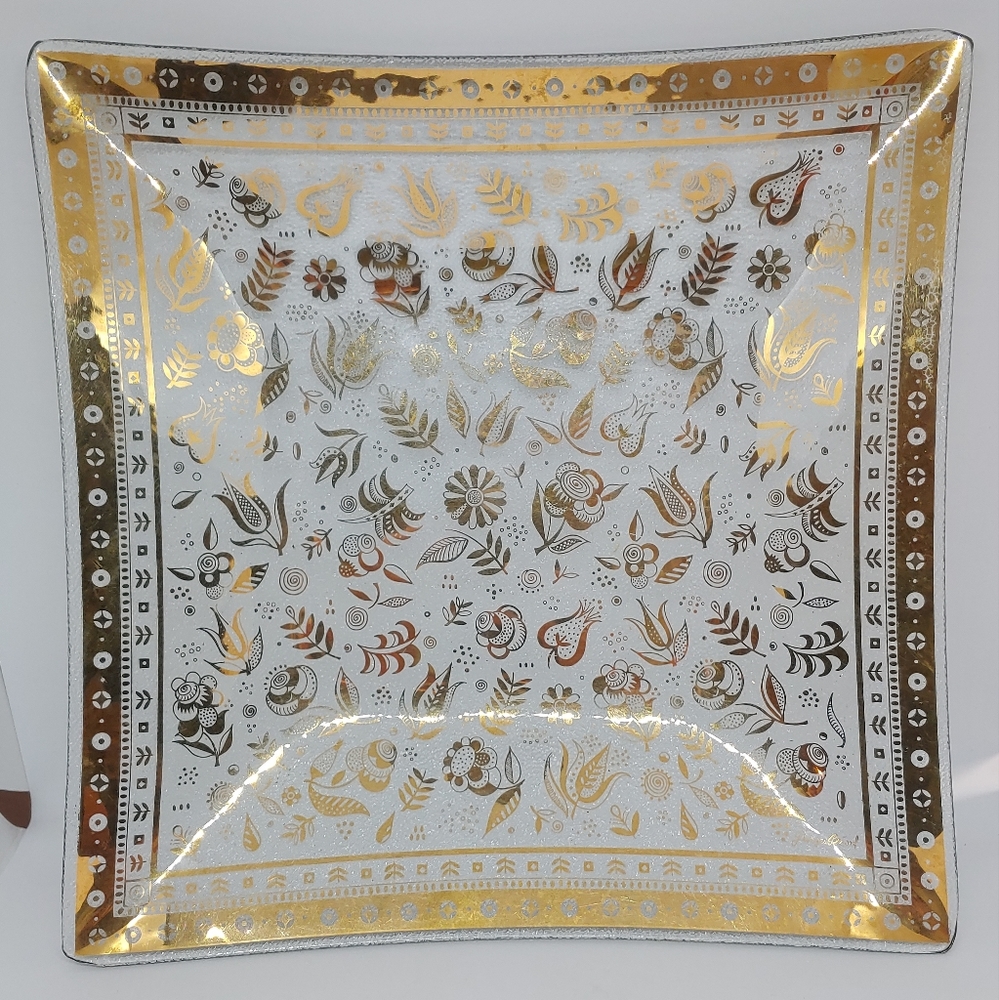Vintage MCM Georges Briard Persian Garden Large
